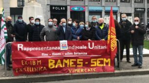 Presidio a Monza ex dipendenti Bames - Sem Vimercate davanti al tribunale