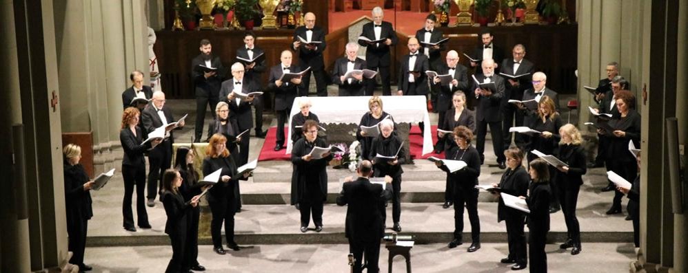 La scena del concerto in abbazia