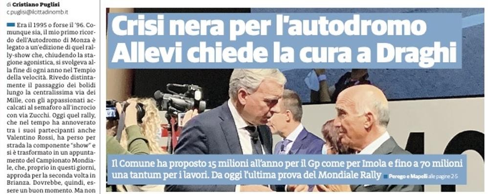 La prima pagina del 18 novembre 2021