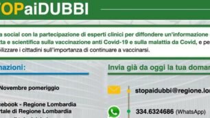 Stop ai dubbi Regione Lombardia Covid vaccinazioni