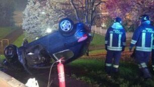 Incidente Novedratese domenica 14 novembre - foto Vigili del fuoco