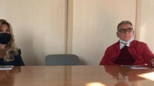 Giornata mondiale della vista Silvana Oliva, presidente Unione italiana dei ciechi e degli ipovedenti onlus-Aps. Monza e Brianza, e dottor Paolo Pecoraro
