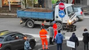 Incidente Seregno moto autocarro