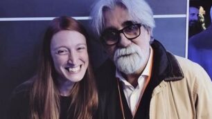 Susanna Ronchi di Brugherio ad Area Sanremo col maestro Peppe Vessicchio - foto da Instagram