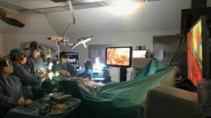 intervento chirurgico,sala operatoria,medici, esoscopio san gerardo monza