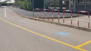 Un parcheggio riservato ai portatori di handicap