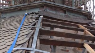 I lavori sulla cupola della basilica di Desio