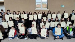 I 41 studenti di Brianza premiati dai Maestri del lavoro consolato di Monza e Brianza (foto Volonterio)