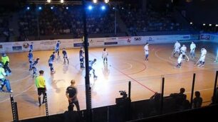 Seregno - Un momento della dimostrazione di hockey su pista al PalaSomaschini - foto d’archivio