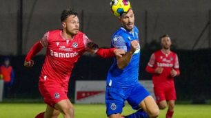 Cernigoi in azione (foto Alessio Morgese-pagina Facebook Seregno calcio)