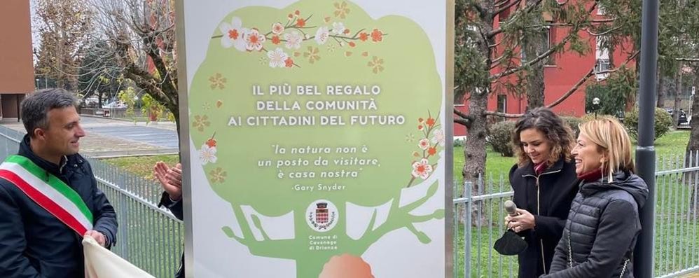 L’inaugurazione del nuovo Bosco (Foto Facebook)