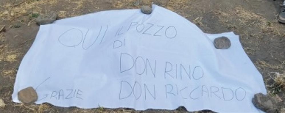 Il luogo dove sorgerà il pozzo