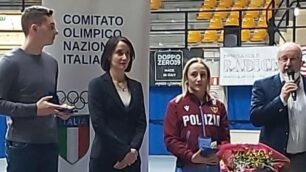 La premiazione di Martina  Maggio e Filippo Tortu