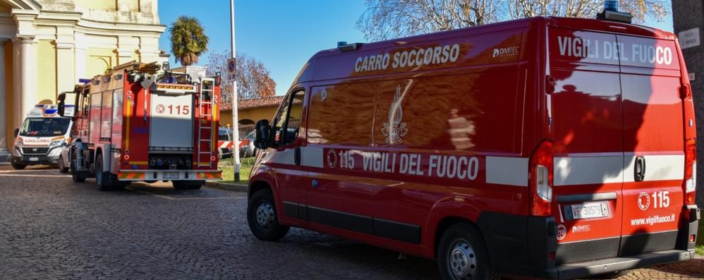 Vigili del fuoco Monza intervento a Inverigo