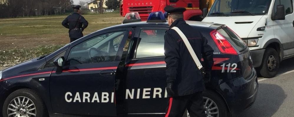 Un controllo dei carabinieri