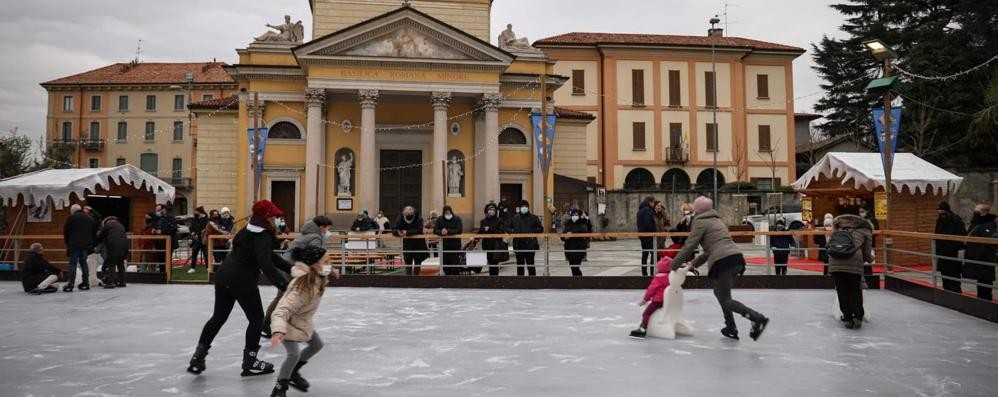 La pista di pattinaggio di Besana in Brianza