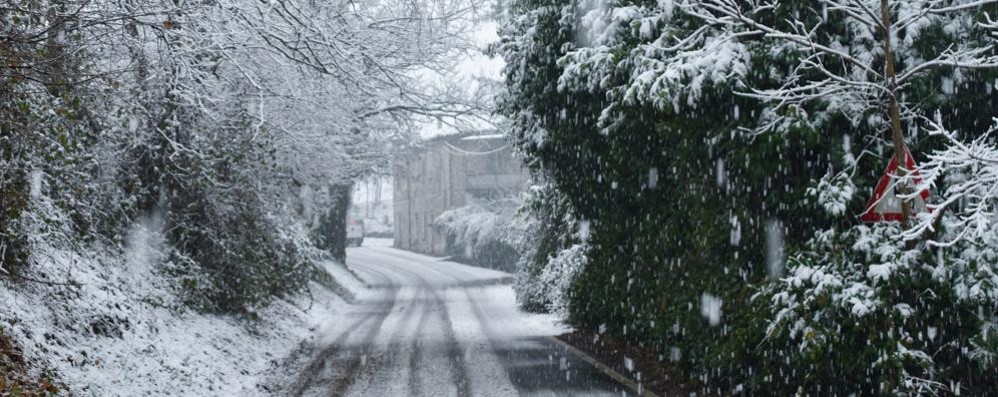 Neve in Brianza. Briosco, Besana, Vergo e Agliate imbiancate
