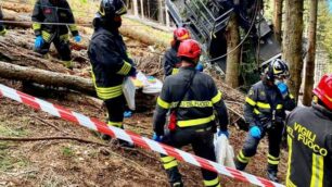 Incidente funivia Mottarone - foto Vigili del fuoco