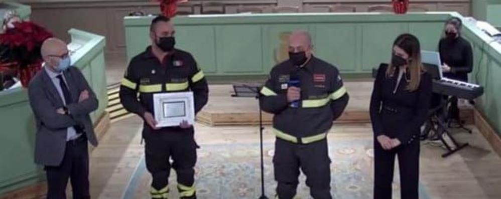 Pila d'oro Vigili del Fuoco Lazzate (Foto VgF)