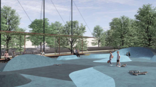 Il progetto per lo skate park