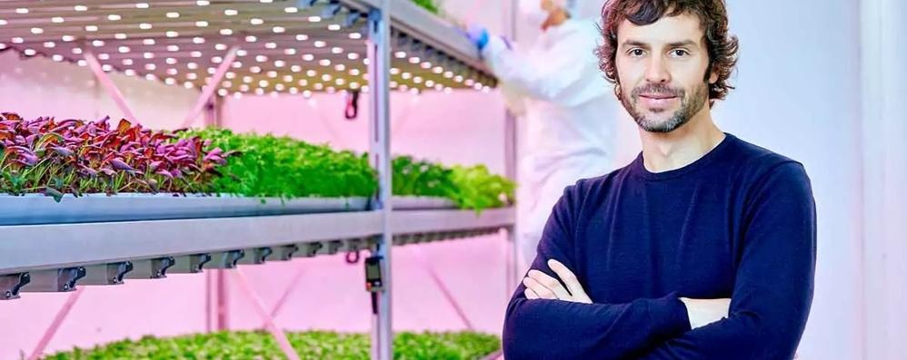 Luca Travaglini all’interno della sua Planet Farms