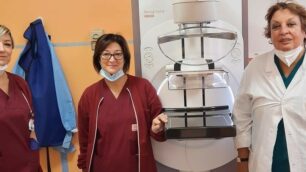 Ospedale Seregno Ester Sartirana e equipe mammografia reparto Radiologia