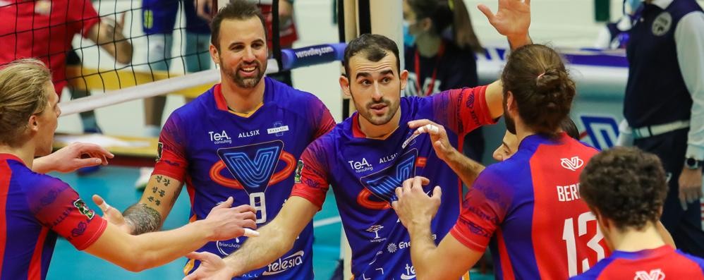 Pallavolo Vero Volley uomini Cev Cup ottavi di finale conquistati contro Zagabria - foto Vero Volley