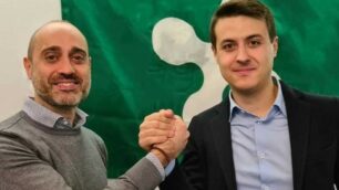 Lega Monza: Alberto Citossi, a destra, con Andrea Villa