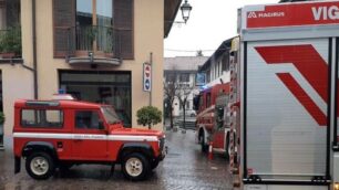 I vigili del fuoco a Vimercate
