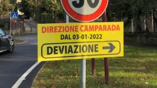 Arcore Camparada: viale Brianza richiusa