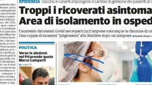 prima pagina ilCittadinoMb giovedì 13 gennaio 22