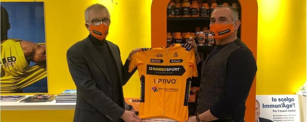 Fabio Canova e Paolo Riva presentano la nuova maglia Namedsport Uptivo