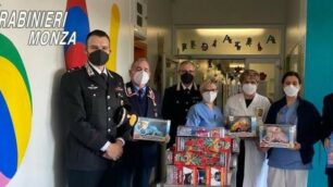 I carabinieri in ospedale a Desio