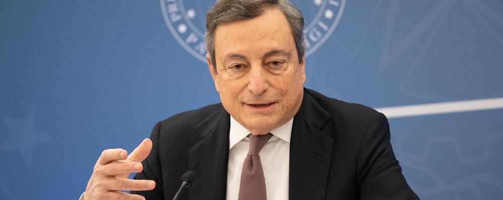 Conferenza stampa del Presidente del Consiglio Draghi sugli ultimi provvedimenti anti-Covid adottati dal Governo. Sono intervenuti i Ministri della Salute Speranza e dell’Istruzione Bianchi e il coordinatore del Cts Locatelli - foto Governo.it