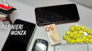 Droga Giussano (foto carabinieri)