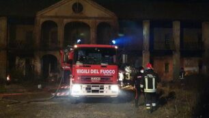 I vigili del fuoco alla Cavallera