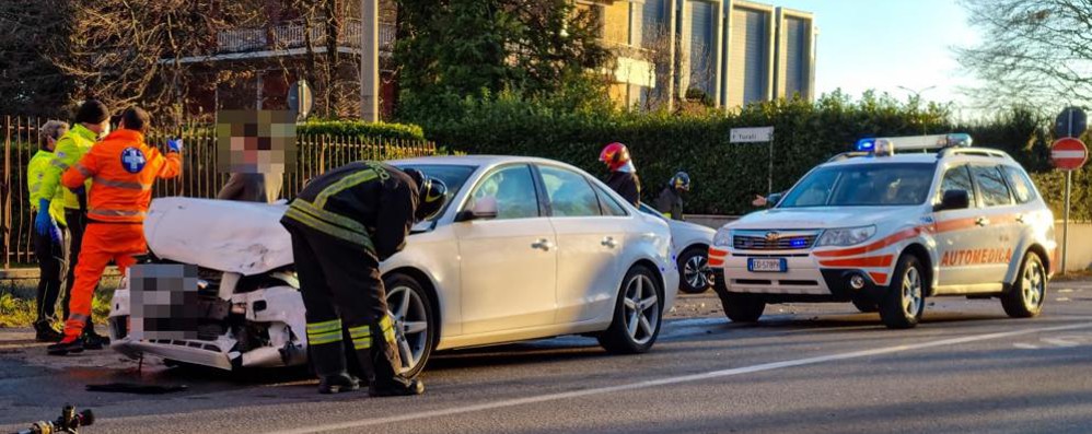 Incidente Verano Brianza via Turati 28 gennaio