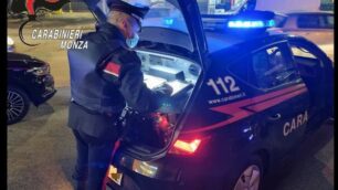 Posto di blocco carabinieri Seregno