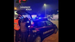 Posto di blocco carabinieri Seregno