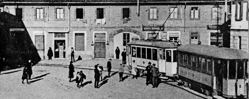 La Lissone di una volta, con tanto di tram