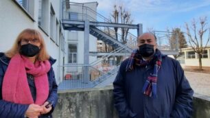 Lissone scuola Dante scala antincendio: il sindaco Monguzzi e l’assessore Nava