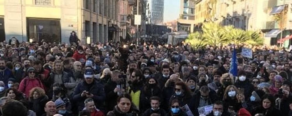 La manifestazine di Milano
