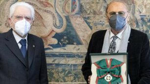 Sergio Mattarella con Renzo Arbore