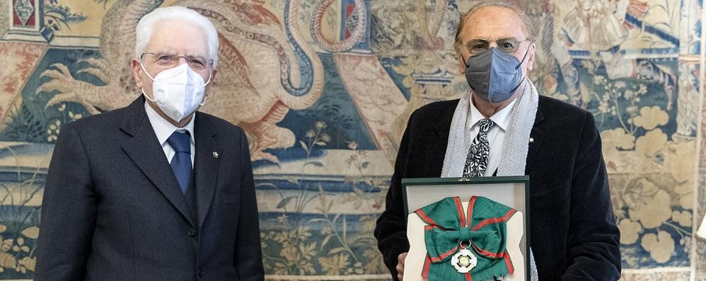 Sergio Mattarella con Renzo Arbore