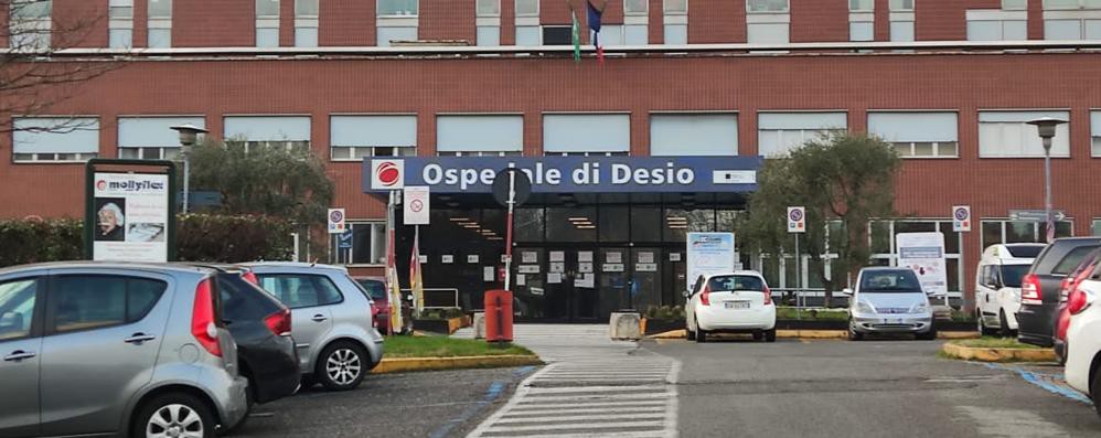 ingresso dell'ospedale di Desio