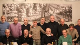 Un gruppo di ex giocatori dell'Fbc Seregno 1913 a raduno