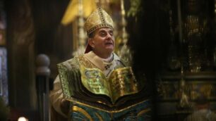 Monsignor Mario Delpini in duomo a Monza