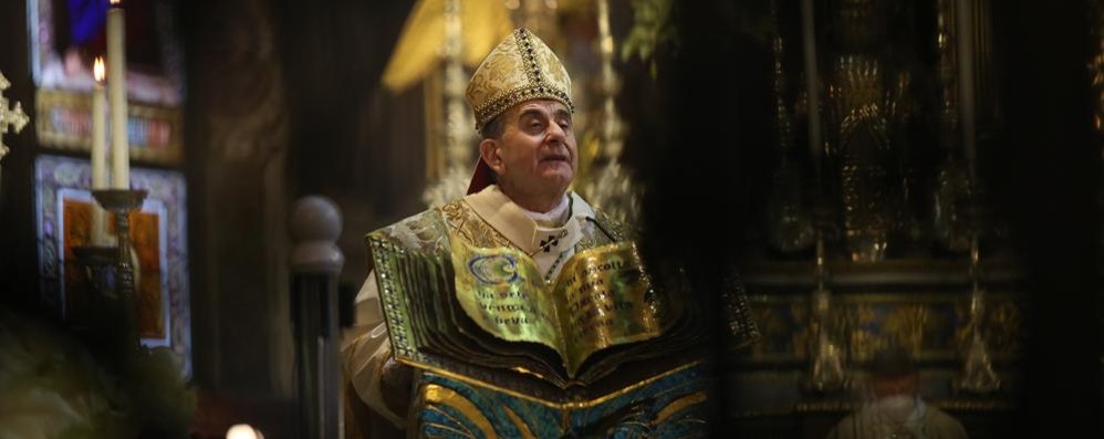 Monsignor Mario Delpini in duomo a Monza