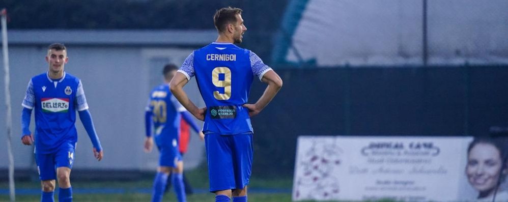 Serie C: Seregno, la desolazione dopo lo 0-1 (foto Alessio Morgese e Luca Rossini/pagina Facebook Seregno calcio)