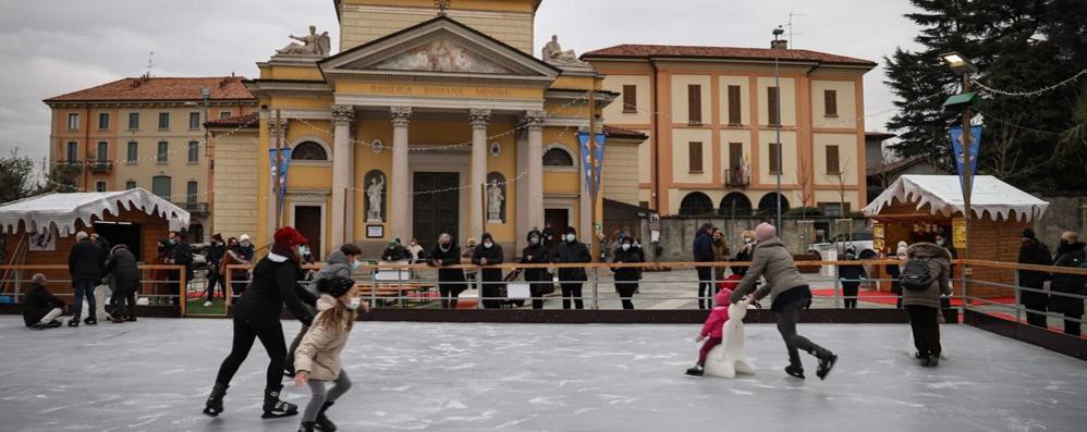 La pista di pattinaggio di Besana in Brianza